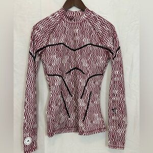 adidas x Stella McCartney Plum and White Wave Long Sleeve Top